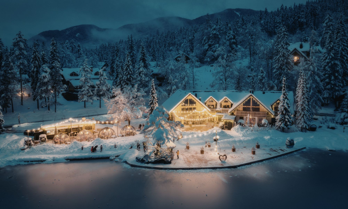 Bergseen im Winter