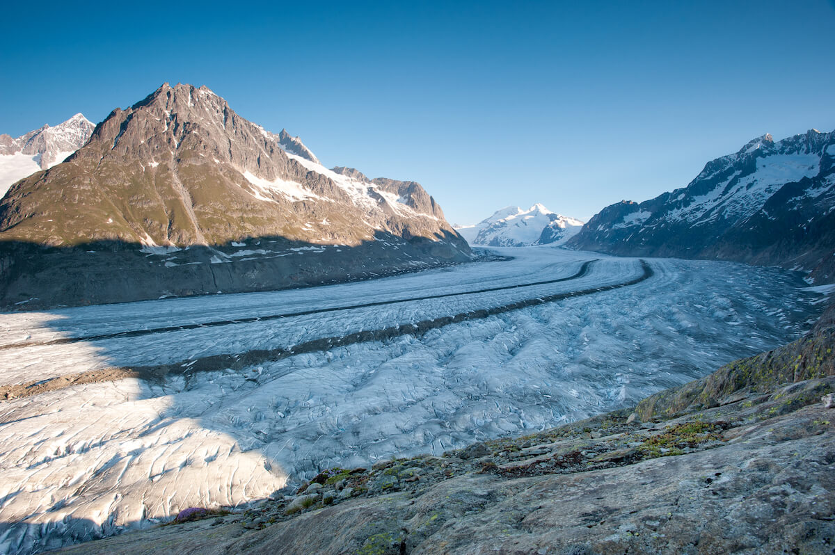 Größte Gletscher in den Alpen
